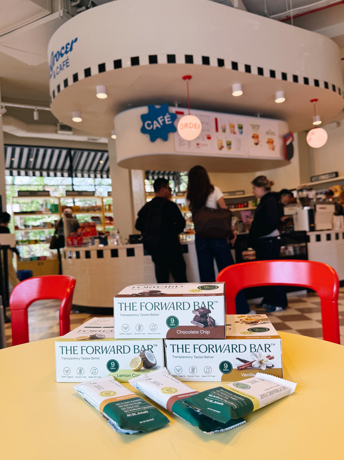 the forward bar in PopUp Grocer in NYC