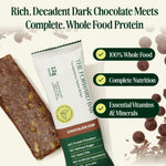 The Forward Bar chocolate chip protein bar with packaging on a white background - view 5