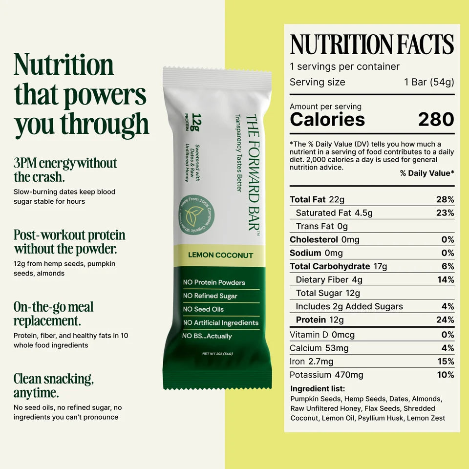 Lemon Coconut nutrition facts